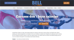 Desktop Screenshot of bellfitnessstudios.com